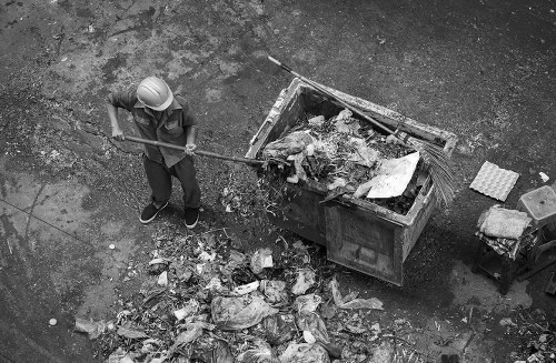 Business waste removal services in Balham office