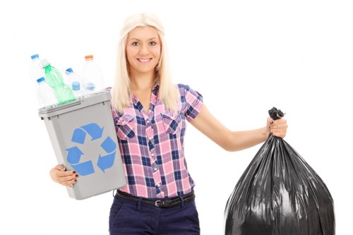 Recycling materials from office clearance in Balham
